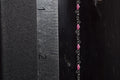 Sterling Silver Pink Enamel Heart Chain – Permanent Jewelry