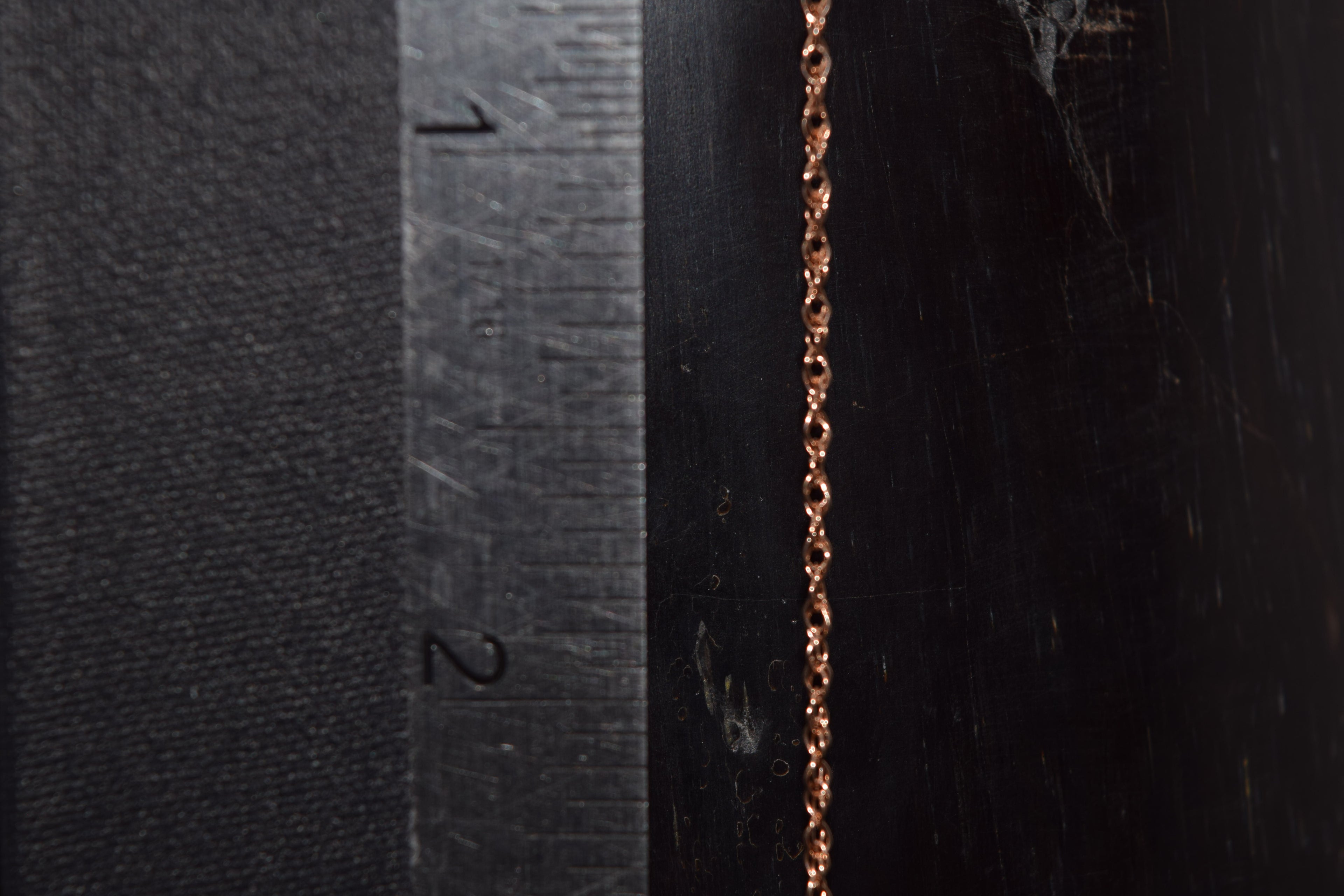10K Rose Gold Extra Fine Rope Chain – Permanent Jewelry