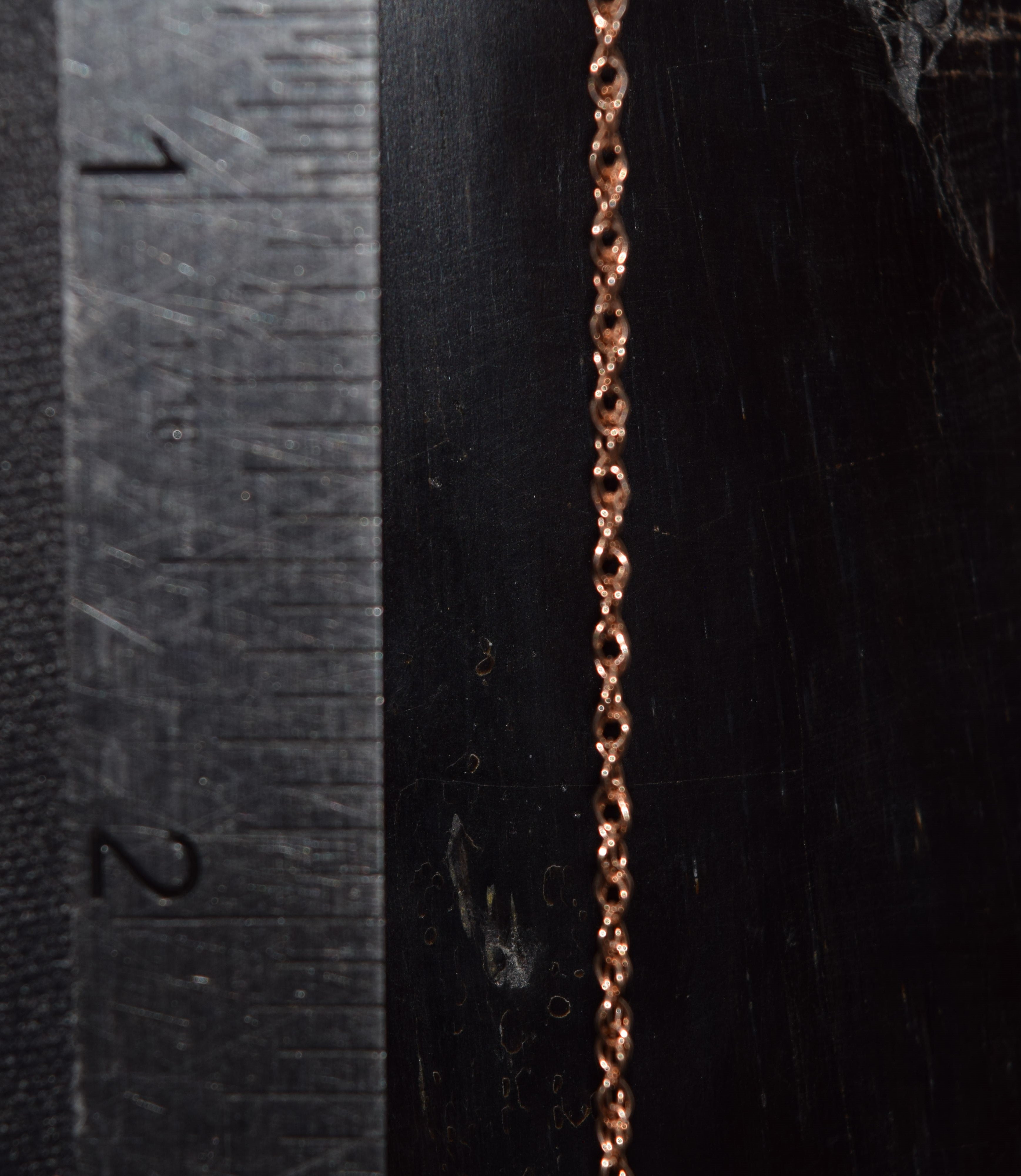 10K Rose Gold Fine Rope Chain – Permanent Jewelry