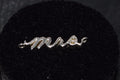 Sterling Silver MRS Script Chain Link – Permanent Jewelry