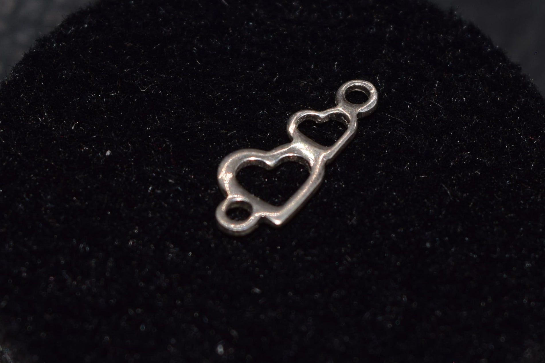 Sterling Silver Double Heart Chain Link – Permanent Jewelry