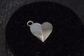 Sterling Silver Folded Heart Charm – Permanent Jewelry