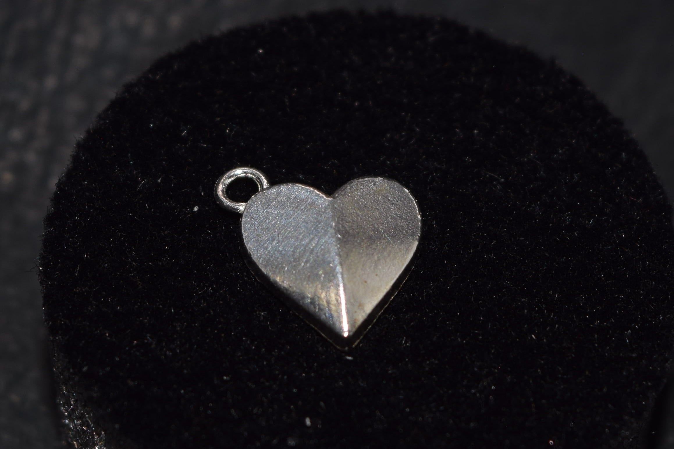 Sterling Silver Folded Heart Charm – Permanent Jewelry