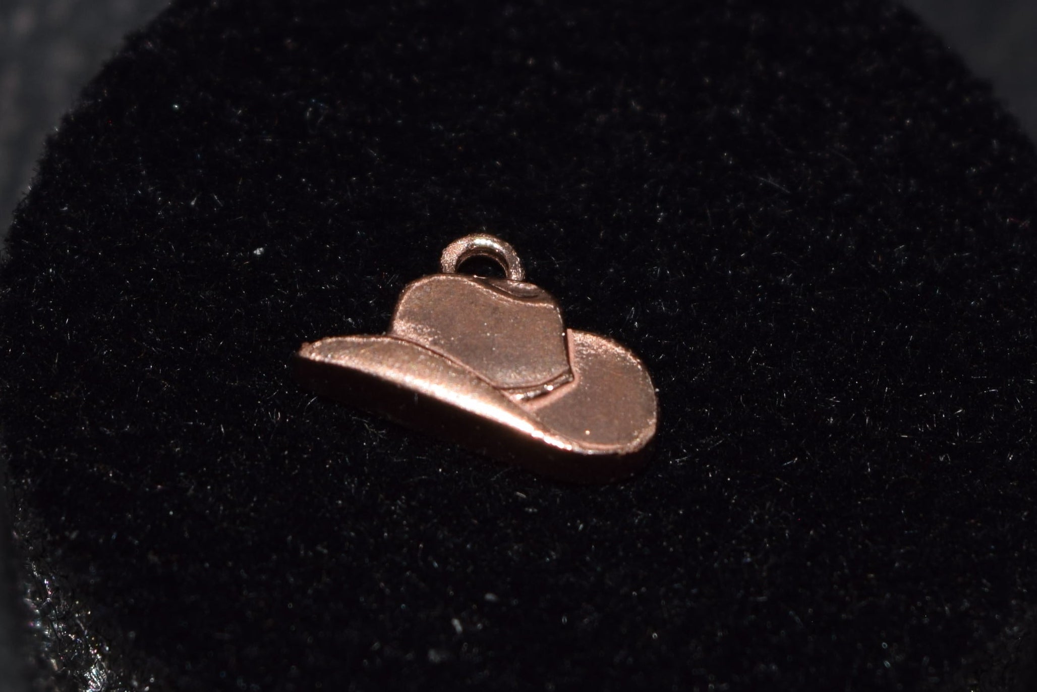 10K Rose Gold Cowboy Hat Charm – Permanent Jewelry