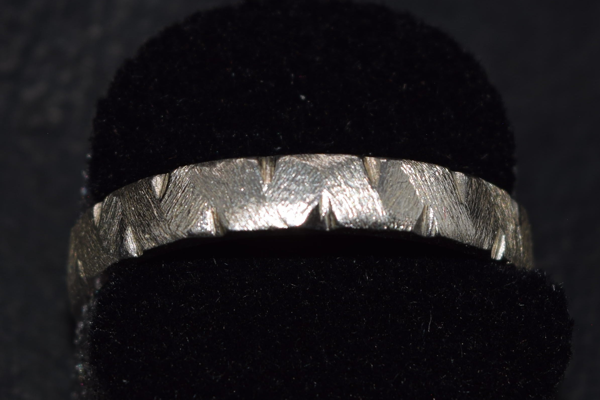 Handmade Sterling Silver Zig Zag Band Ring – Size 11.25