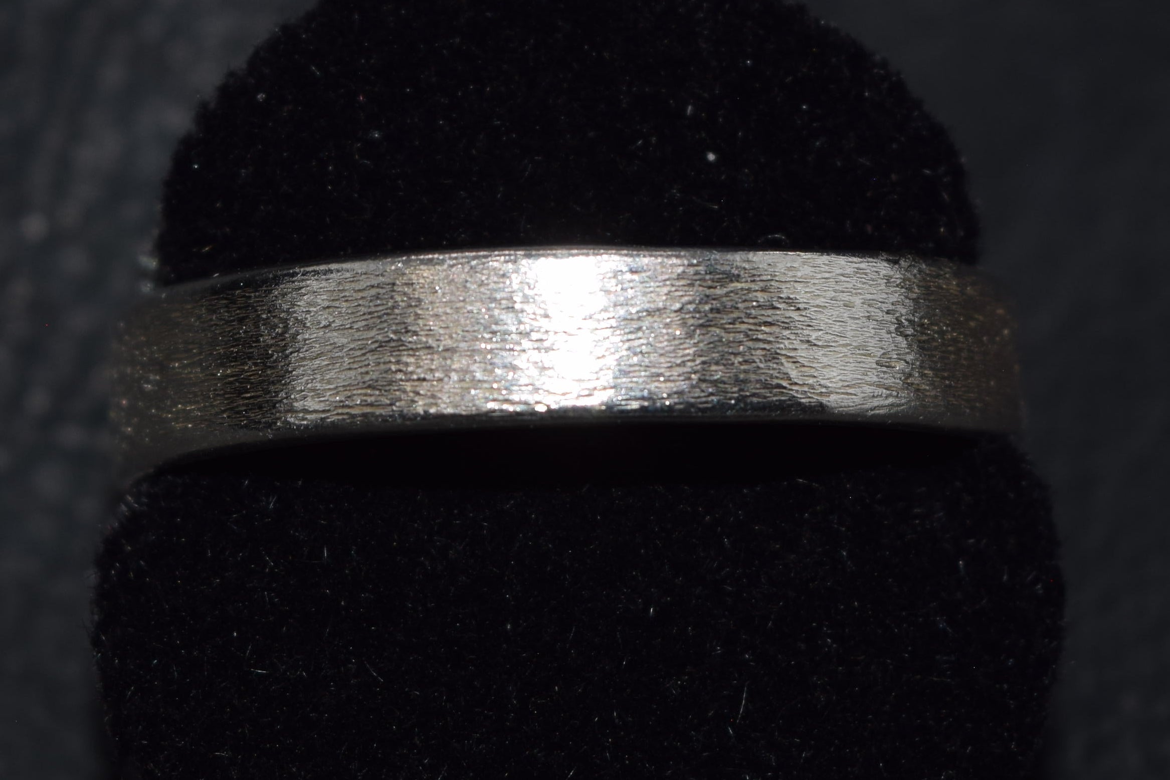 Handmade Sterling Silver Soft Texture Band Ring – Size 11.25