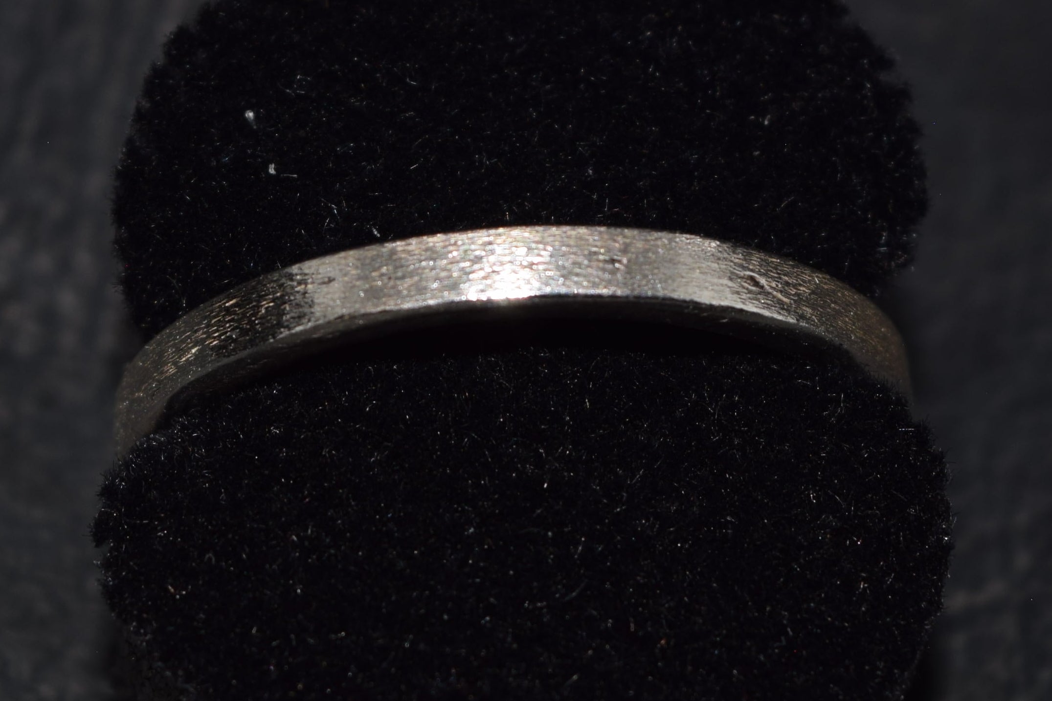 Handmade Sterling Silver Soft Texture Band Ring – Size 8.25