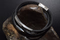 Multi-Strand Black Leather Bracelet with Brushed Stainless Steel Sliding Magnetic Clasp