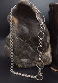 Handmade Sterling Silver Multi-Sized Link Necklace – 23.5"