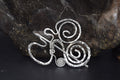 Handcrafted Sterling Silver Abstract Hat Pin / Scarf Pin