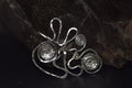 Handcrafted Sterling Silver Abstract Hat Pin / Scarf Pin