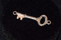 Sterling Silver 3D Skeleton Key Chain Link – Permanent Jewelry