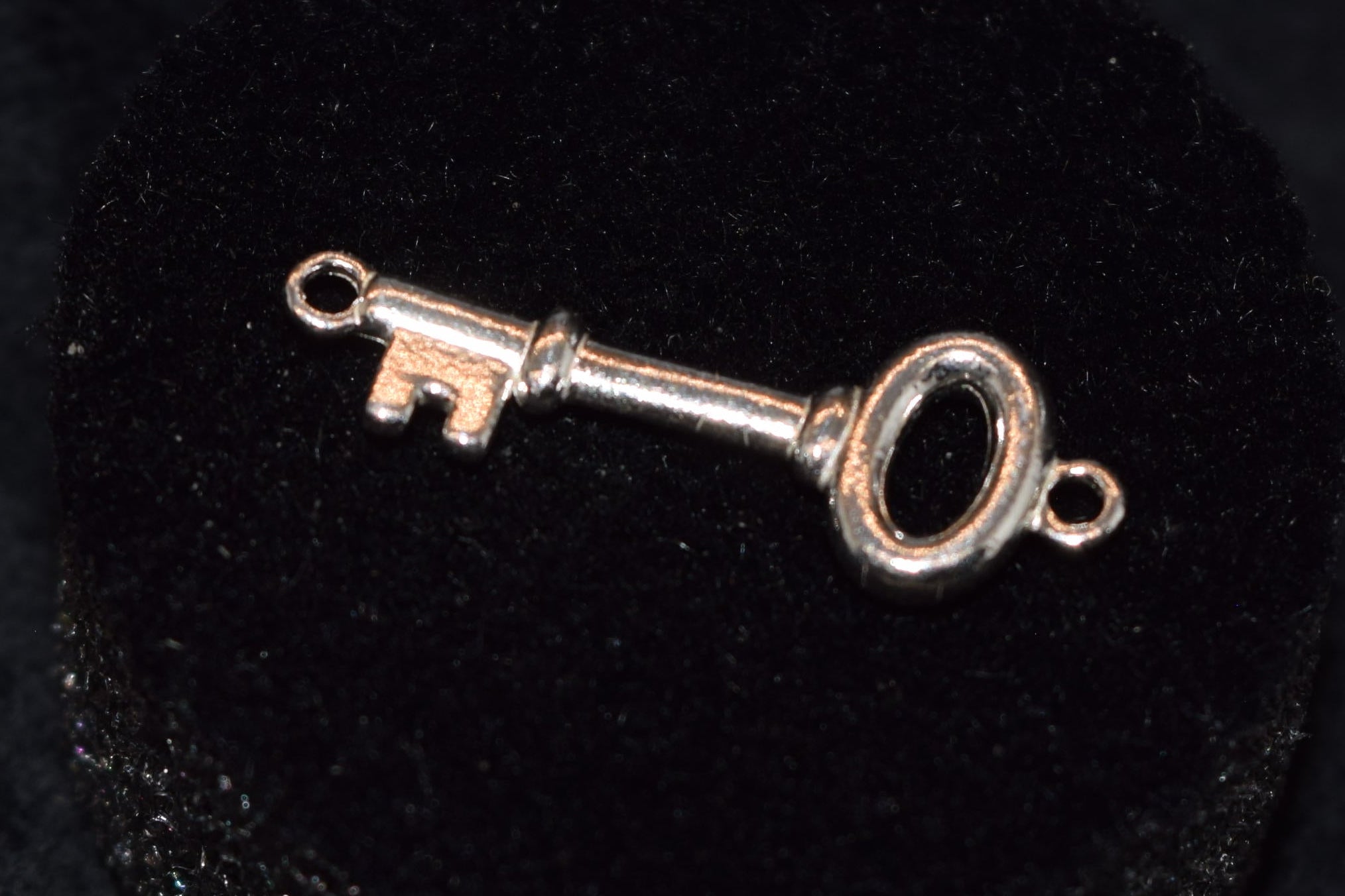 Sterling Silver 3D Skeleton Key Chain Link – Permanent Jewelry