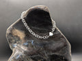 Sterling Silver chain bracelet with a heart magnetic clasp